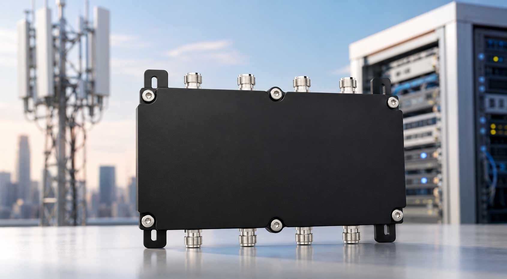 4x4 hybrid combiner 698-2700MHz for DAS and RF signal distribution