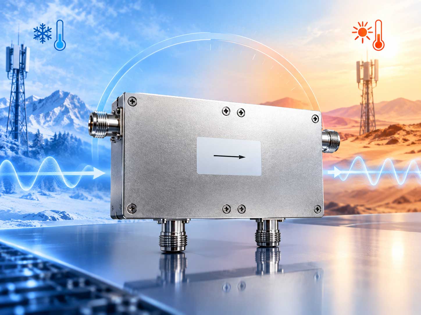 RF circulator temperature drift and isolation performance in wide temperature range RF circulator temperature drift and isolation performance in wide temperature range